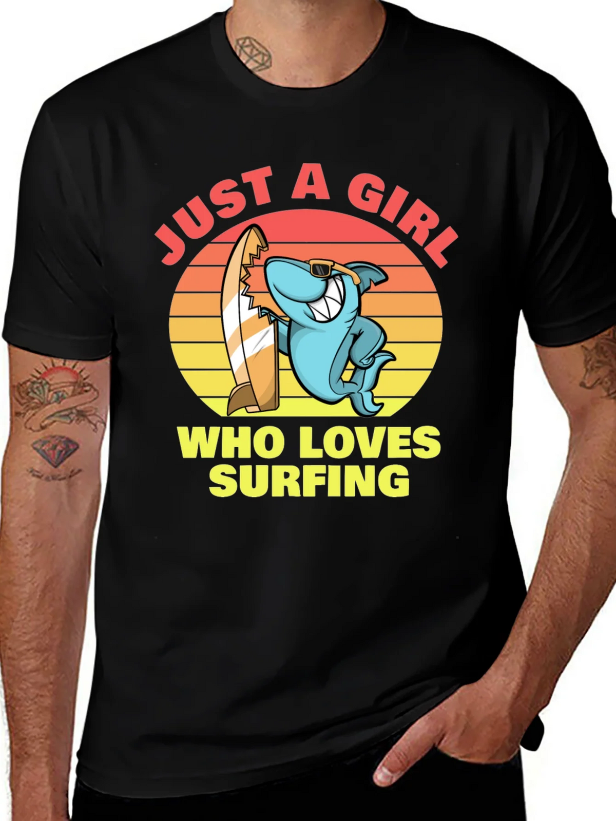 Just a Girl Who Loves Surfing T-Shirt product image 1