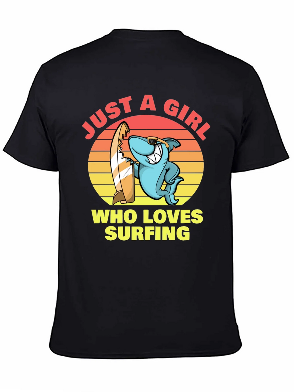 Just a Girl Who Loves Surfing T-Shirt product image 3
