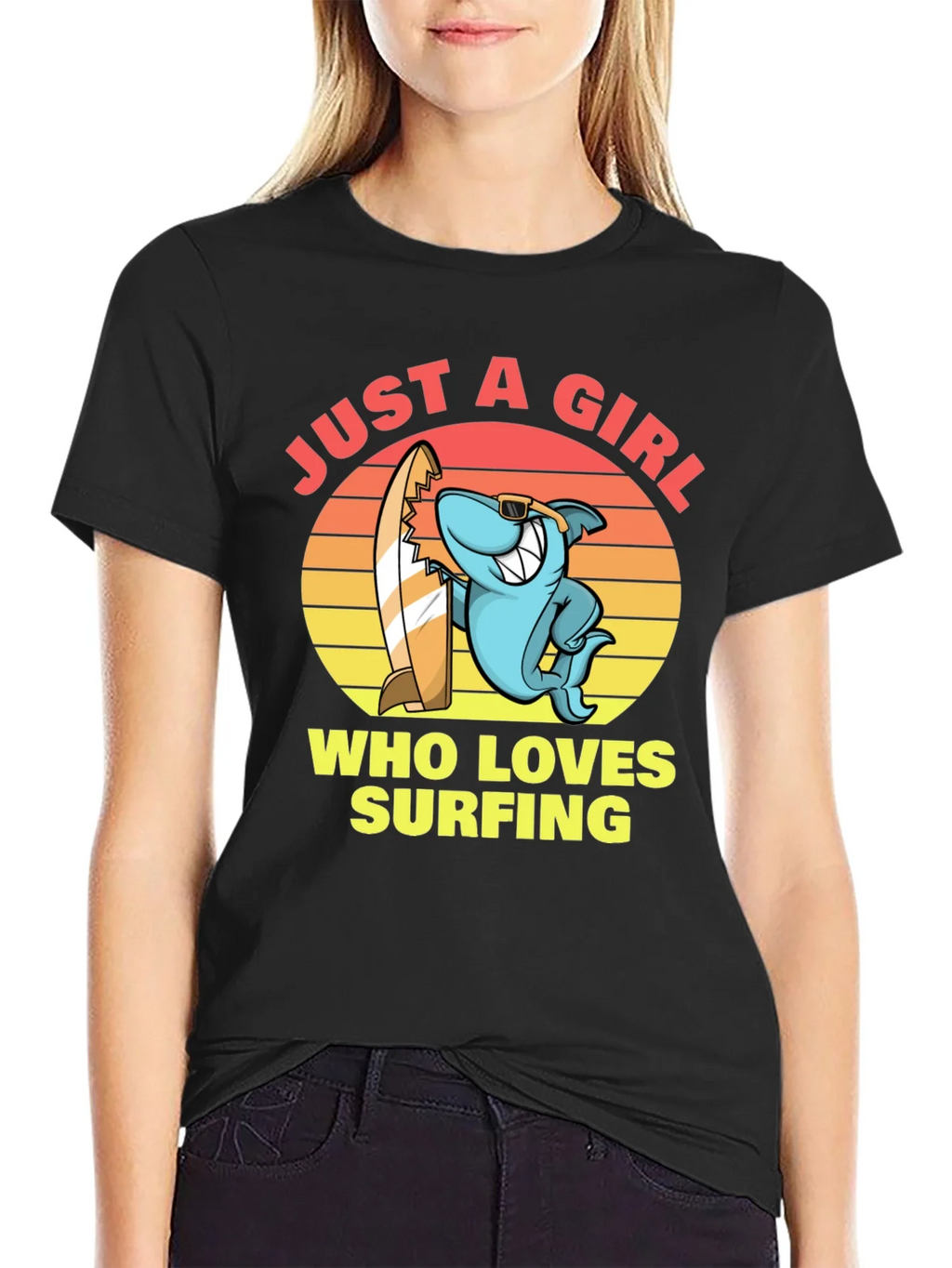 Just a Girl Who Loves Surfing T-Shirt product image 2