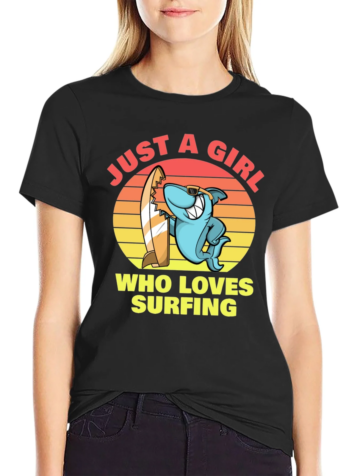Just a Girl Who Loves Surfing T-Shirt product image 2