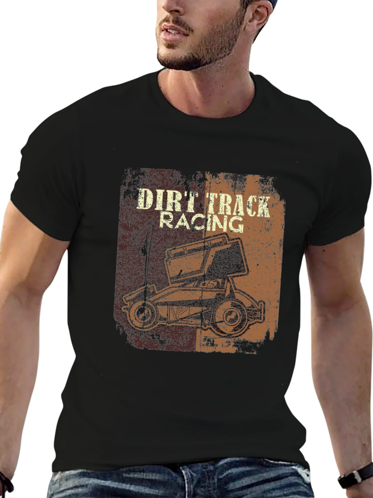 Dirt Track Racing Graphic T-Shirt product image 6