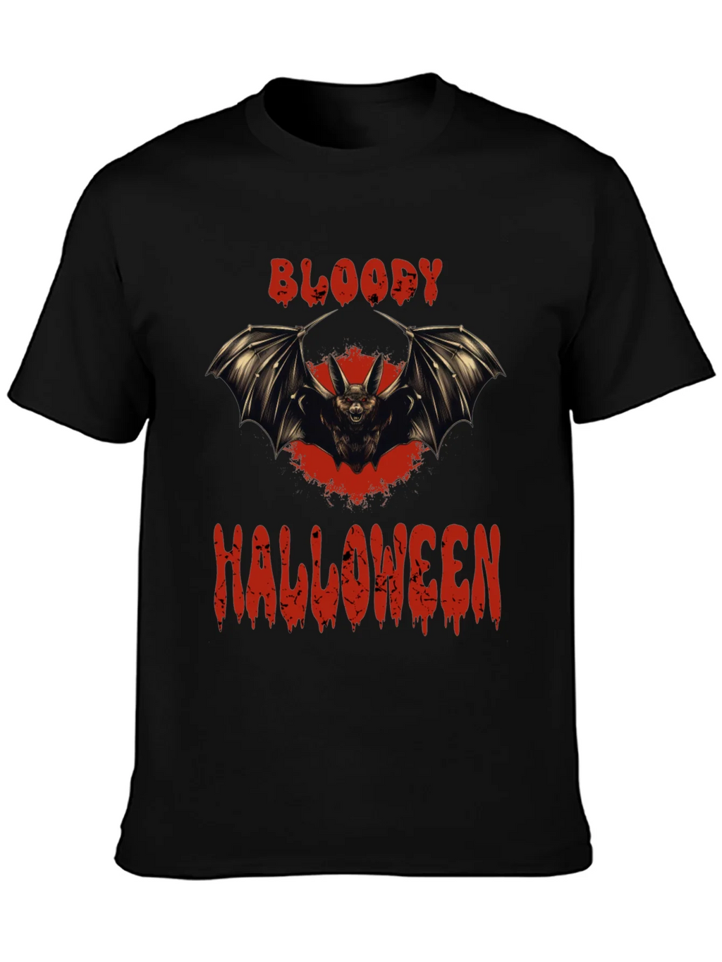 Bloody Halloween Bat Graphic T-Shirt product image 3