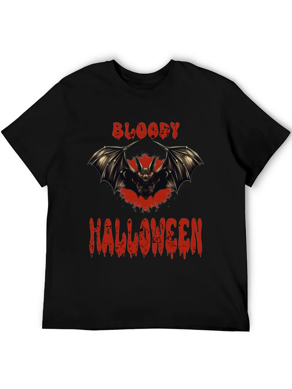 Bloody Halloween Bat Graphic T-Shirt product image 5