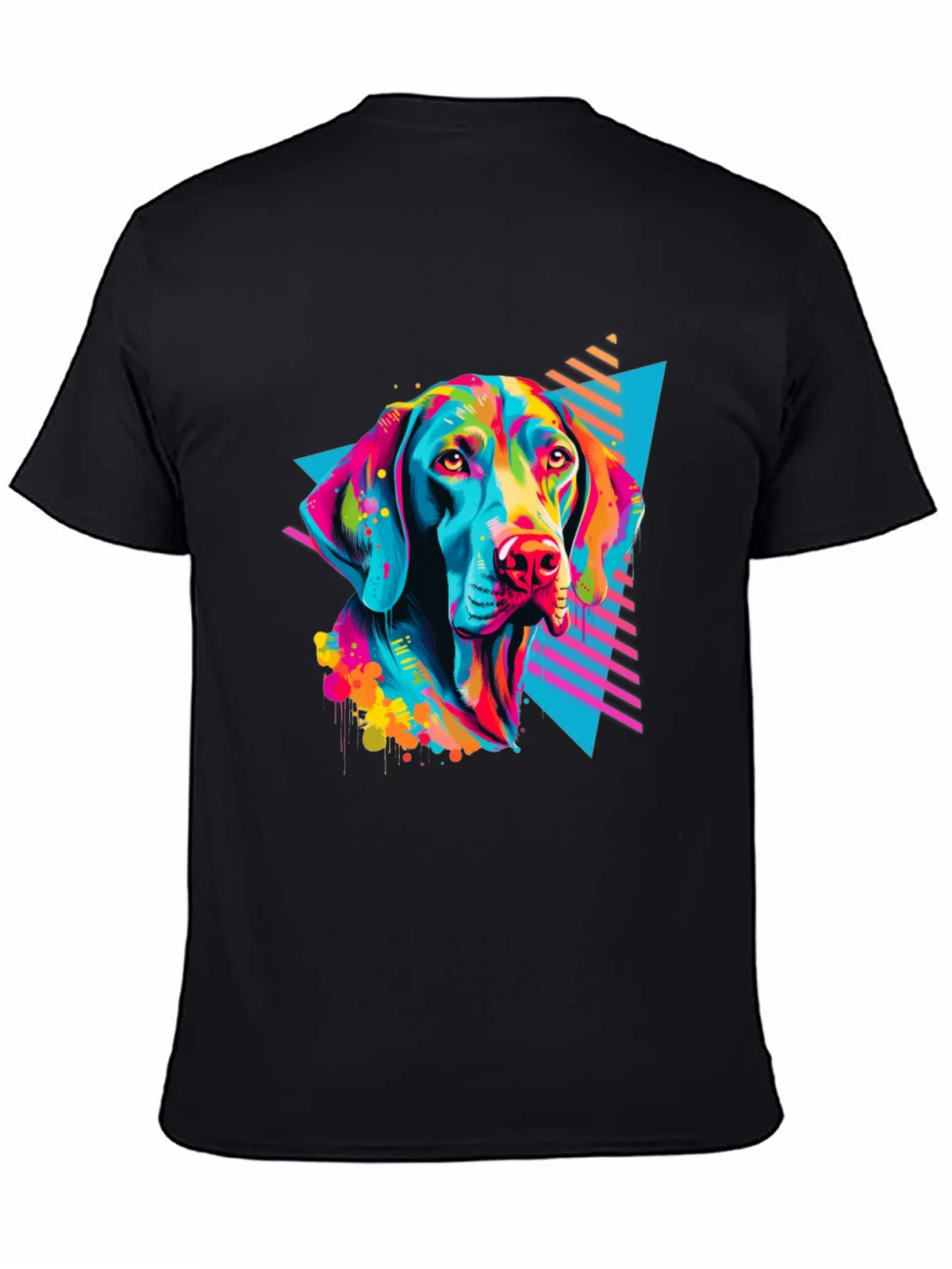Vibrant Dog Graphic T-Shirt - Bold 80s Style product image 4