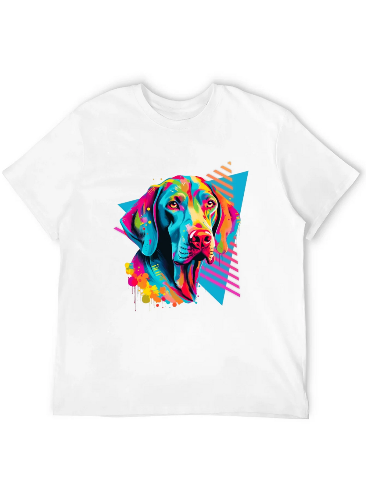 Vibrant Dog Graphic T-Shirt - Bold 80s Style product image 11
