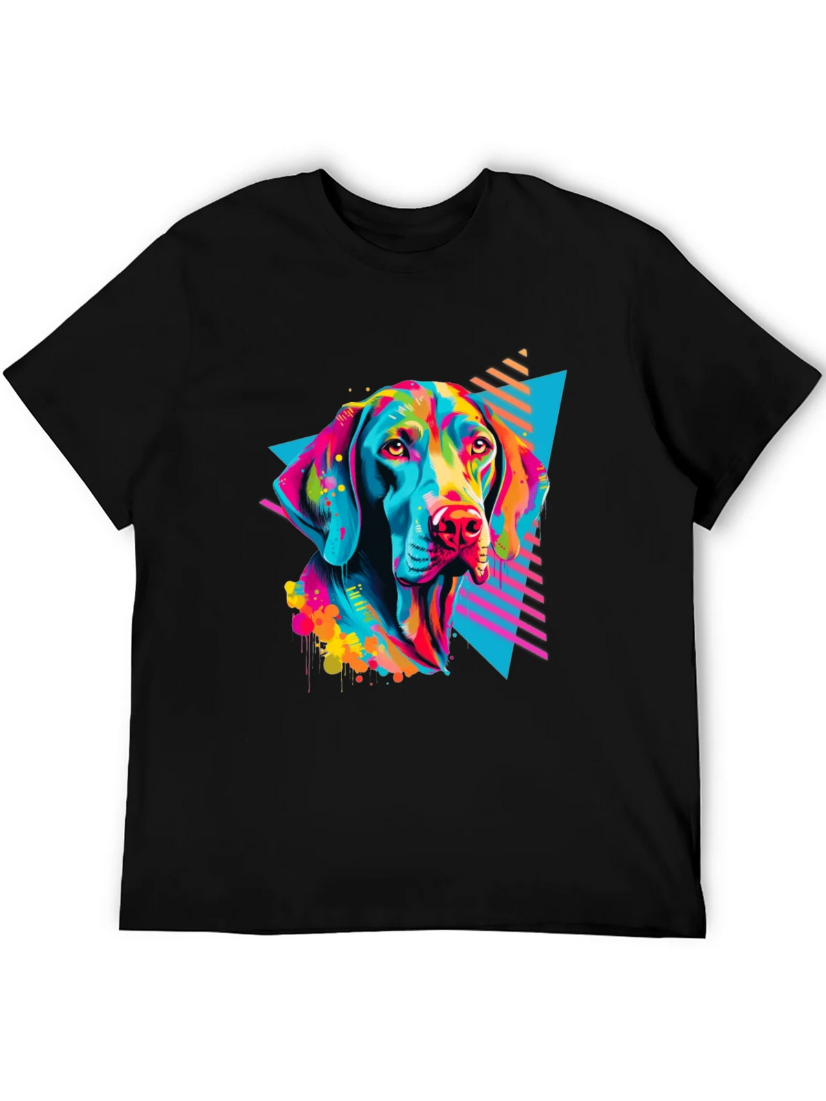 Vibrant Dog Graphic T-Shirt - Bold 80s Style product image 5