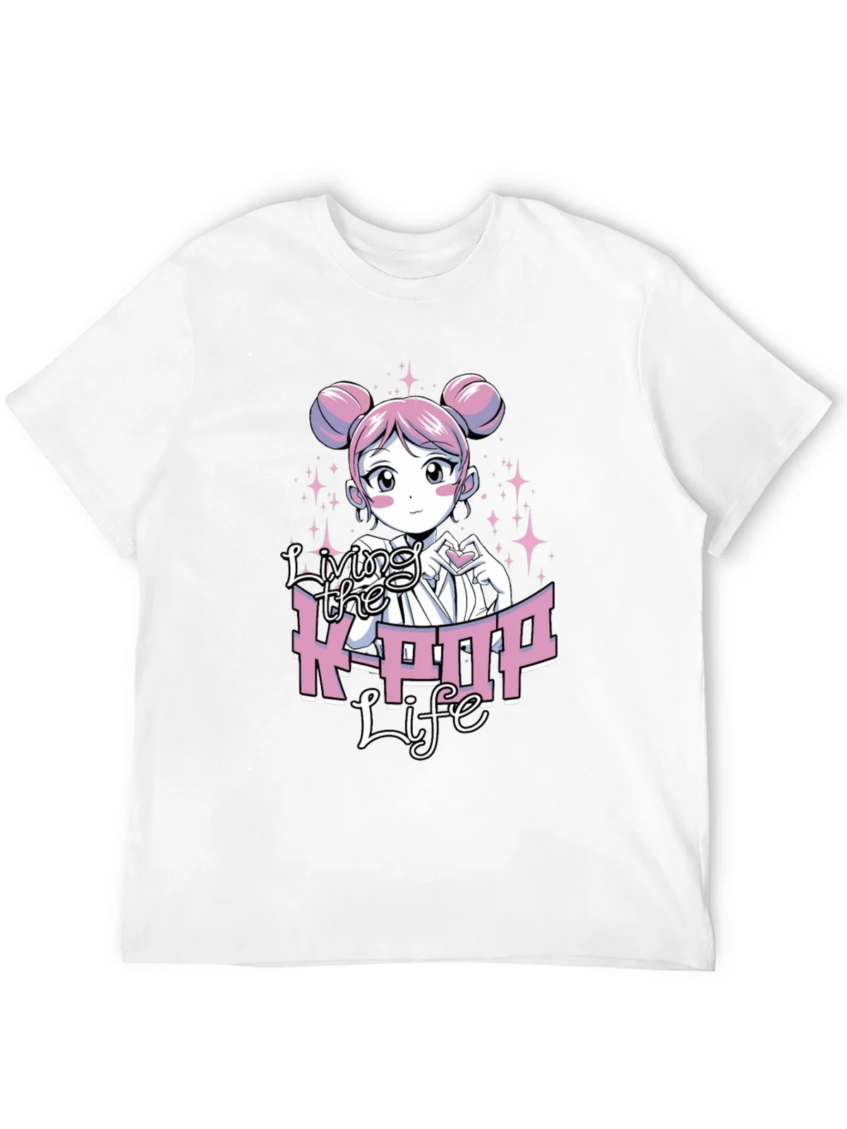 Living the K-POP Life Black Graphic Tee product image 11