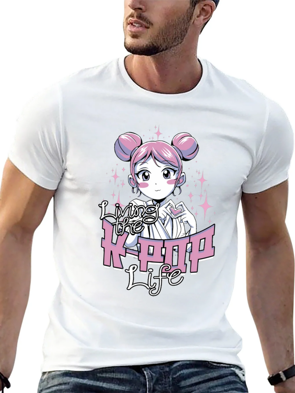 Living the K-POP Life Black Graphic Tee product image 12