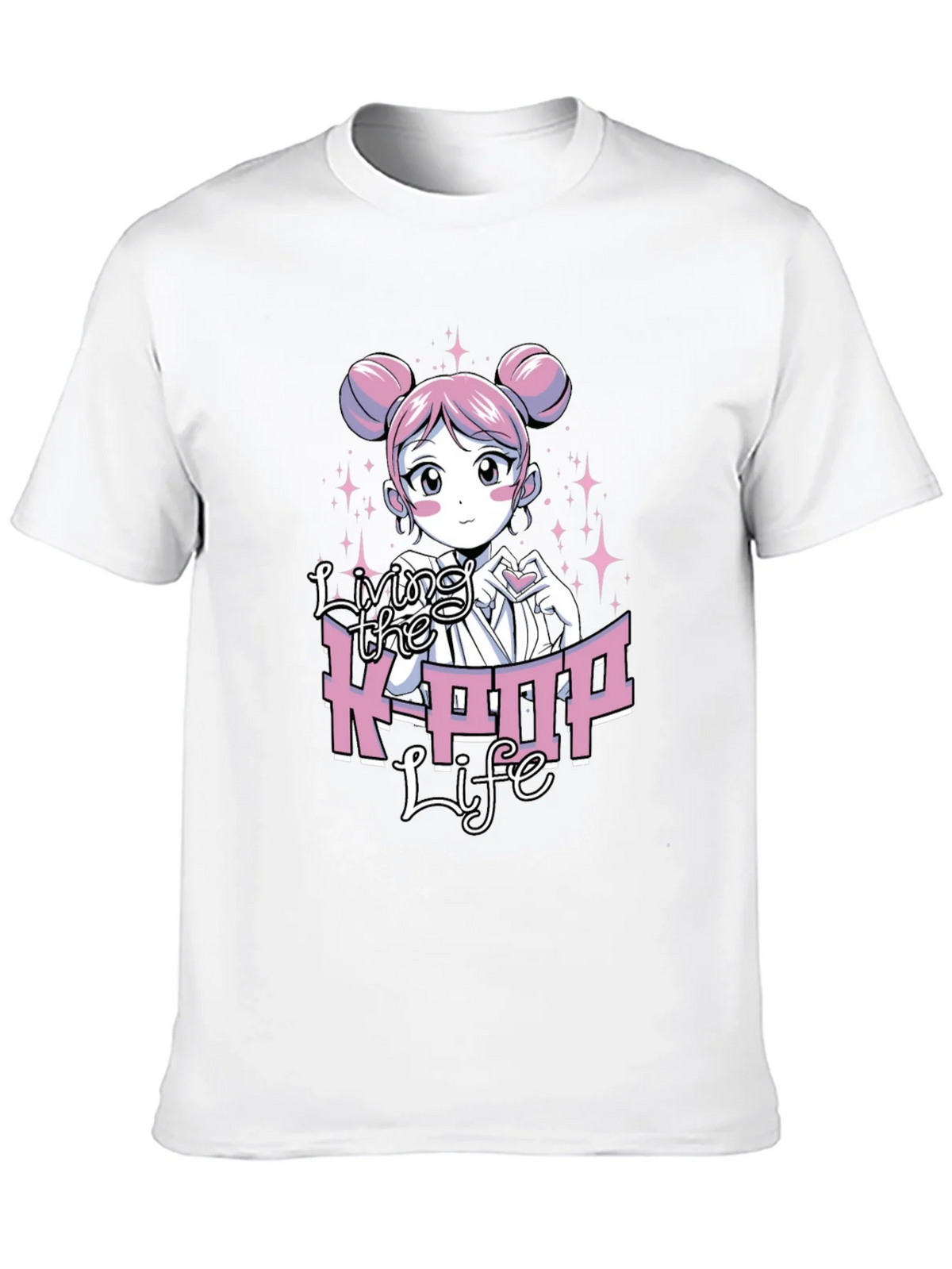 Living the K-POP Life Black Graphic Tee product image 9