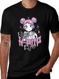 Living the K-POP Life Black Graphic Tee product image 1