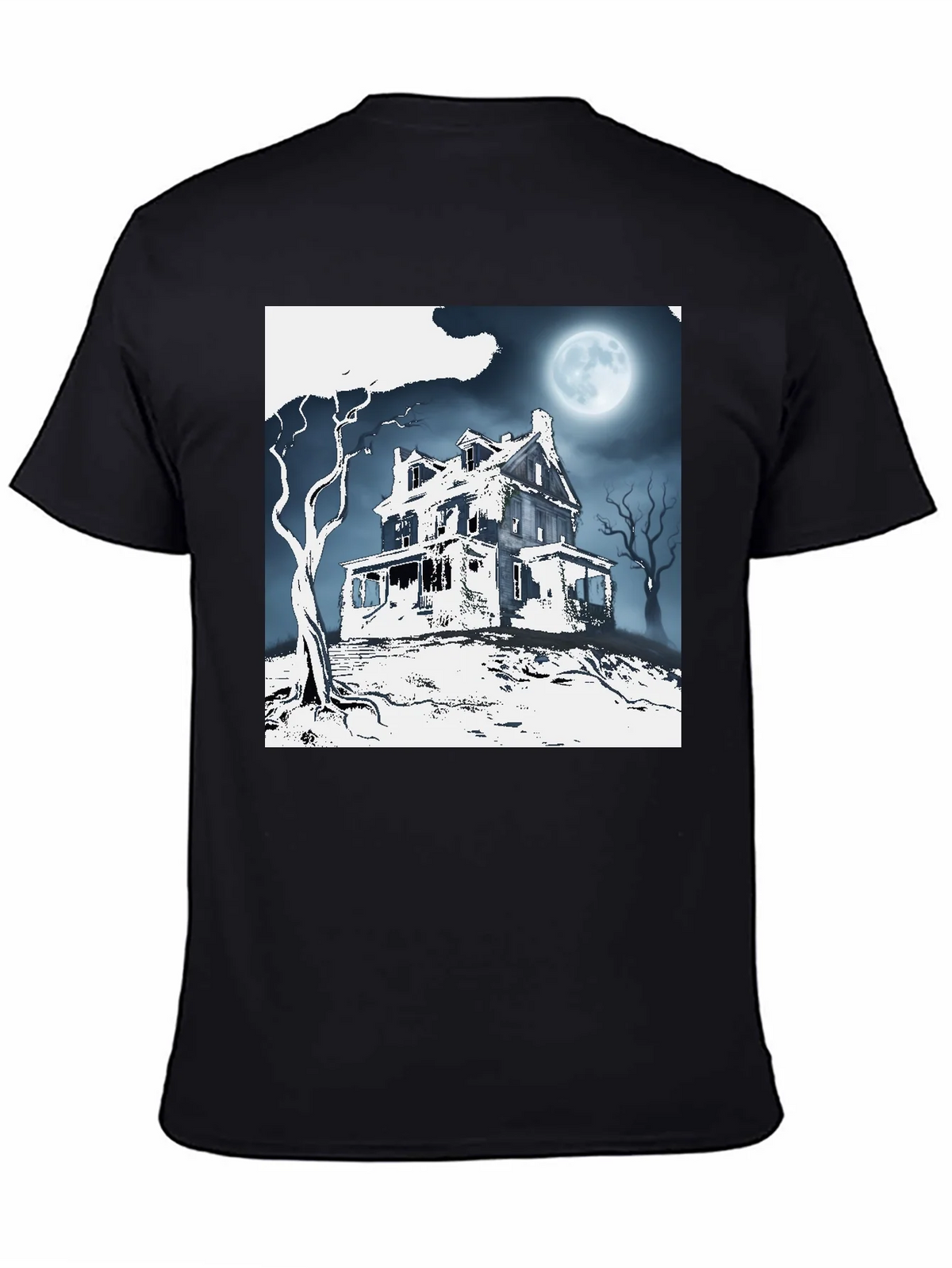 Spooky Haunted House Graphic Tee product image 4
