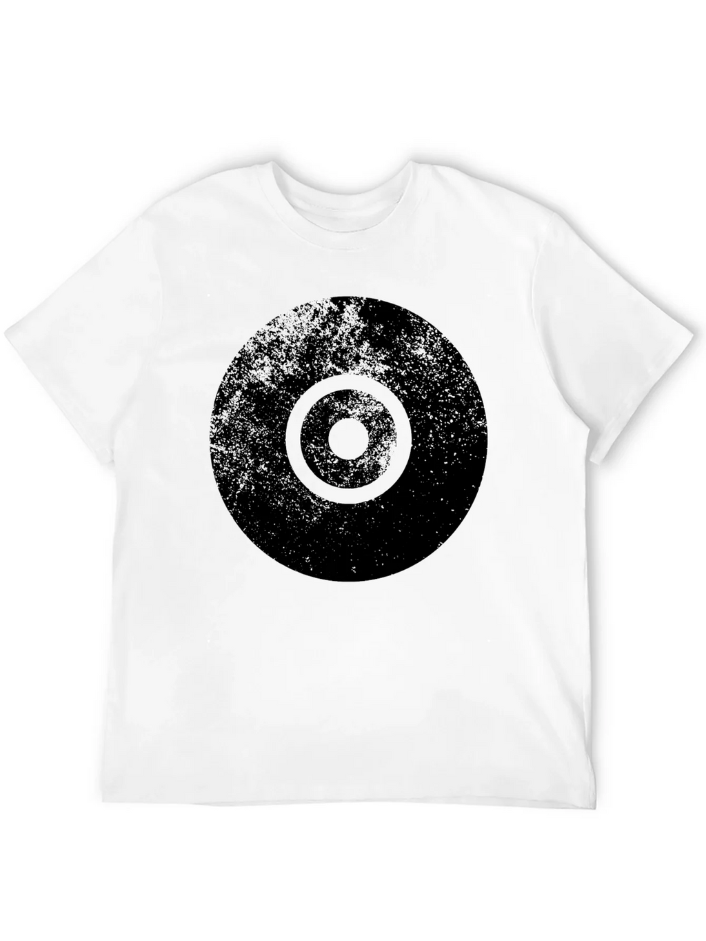 Distressed Target Graphic Mens Black T-Shirt product image 9