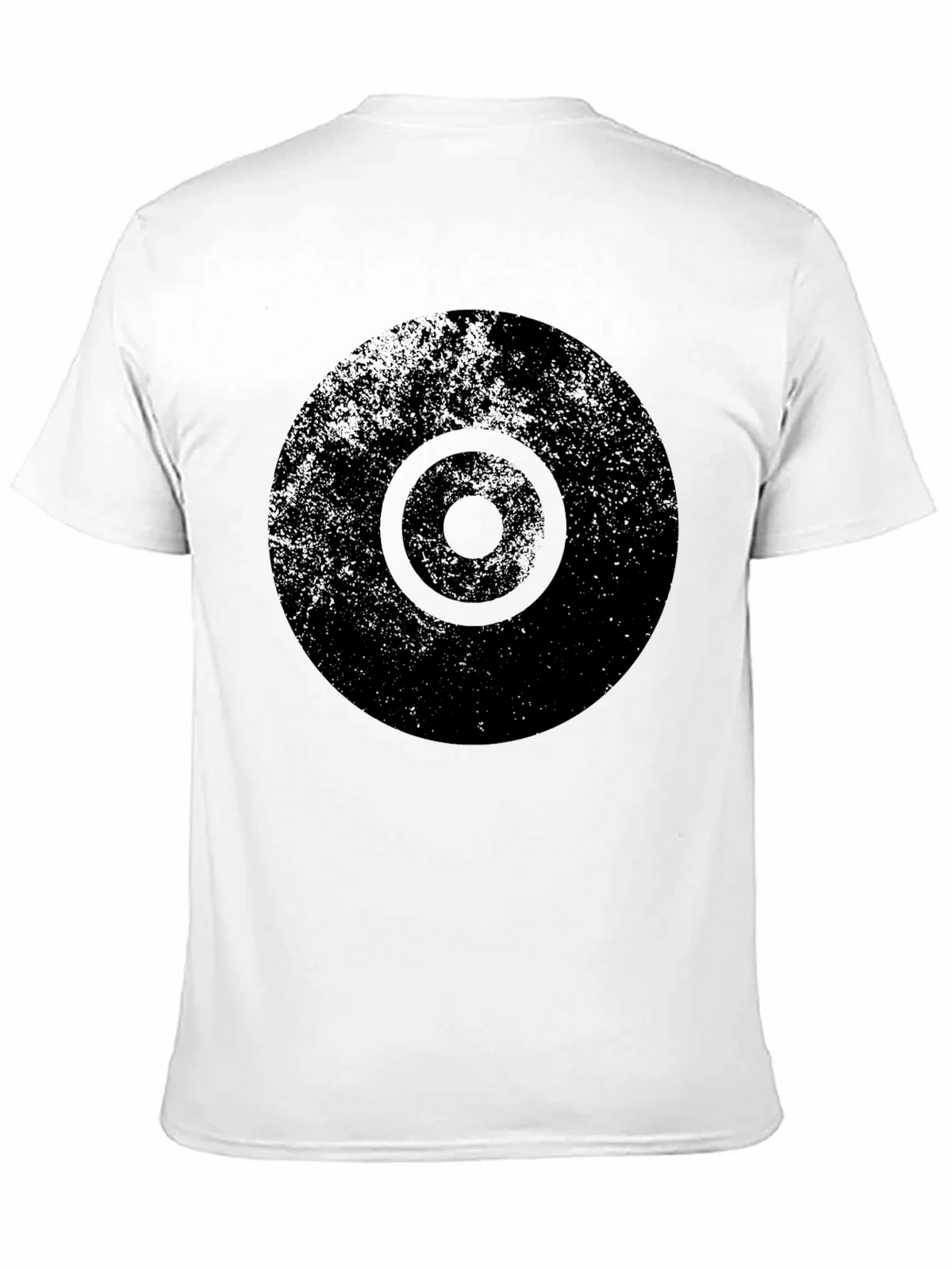 Distressed Target Graphic Mens Black T-Shirt product image 8