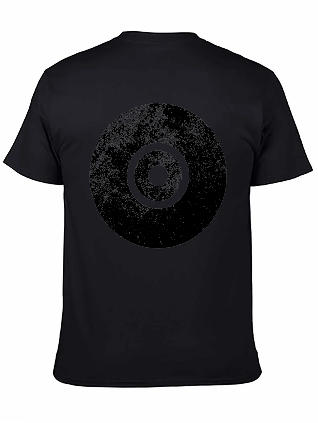 Distressed Target Graphic Mens Black T-Shirt product image 3