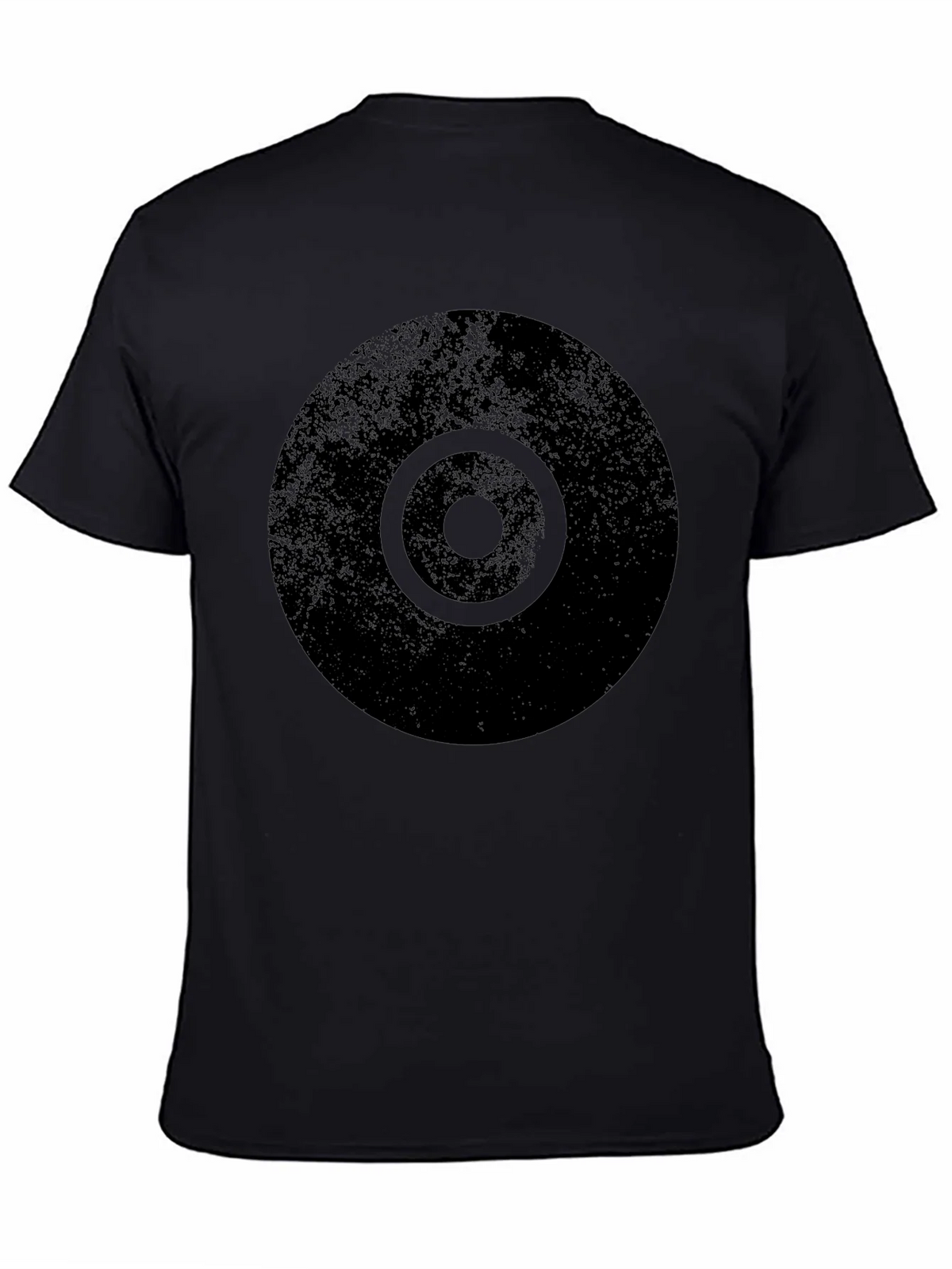 Distressed Target Graphic Mens Black T-Shirt product image 3