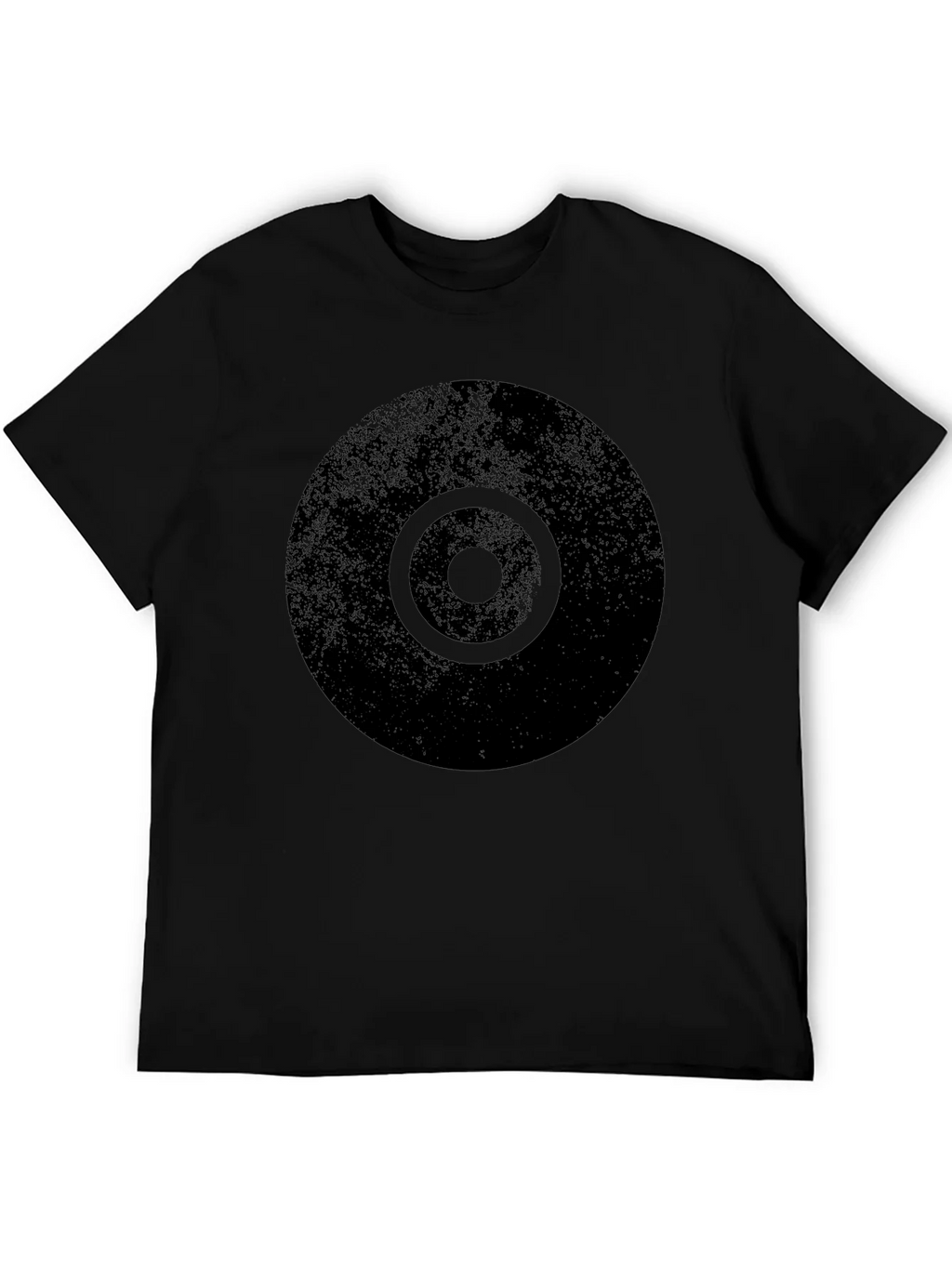 Distressed Target Graphic Mens Black T-Shirt product image 4