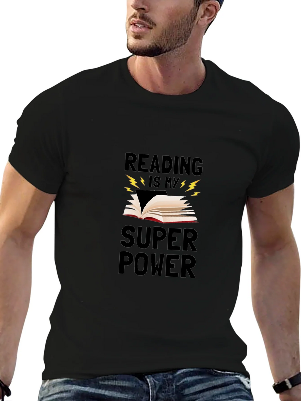 Reading is My Super Power Graphic T-Shirt product image 4