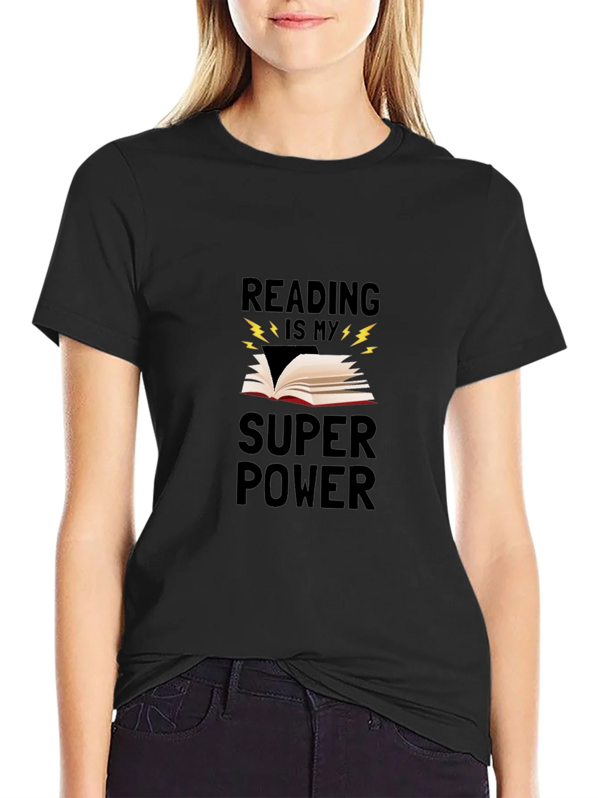 Reading is My Super Power Graphic T-Shirt product image 1