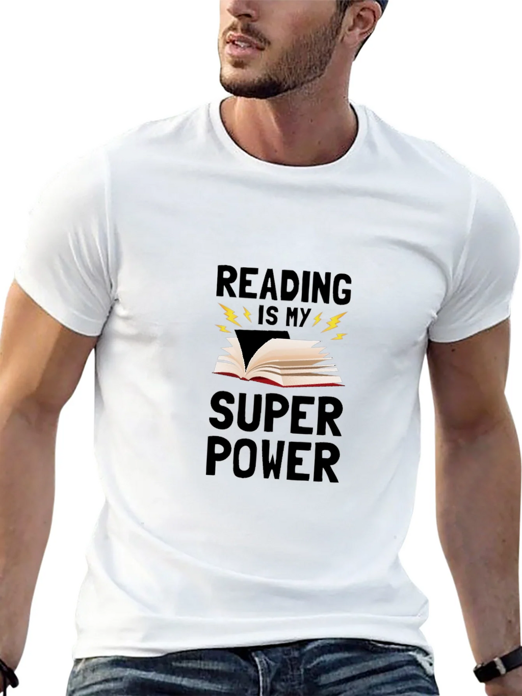 Reading is My Super Power Graphic T-Shirt product image 8