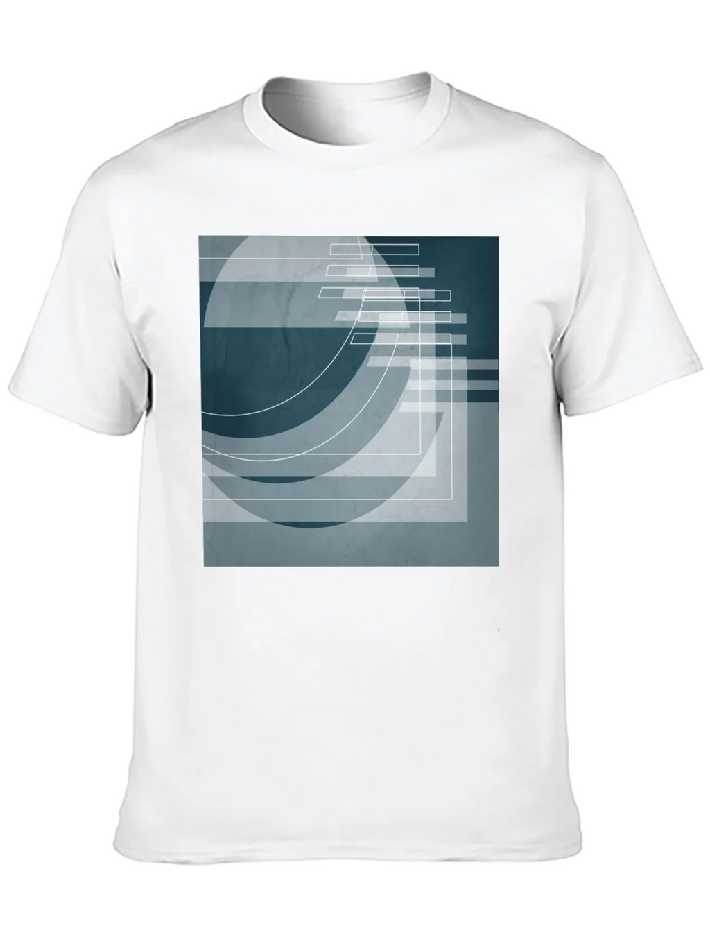 Abstract Geometric Graphic Print T-Shirt product image 7
