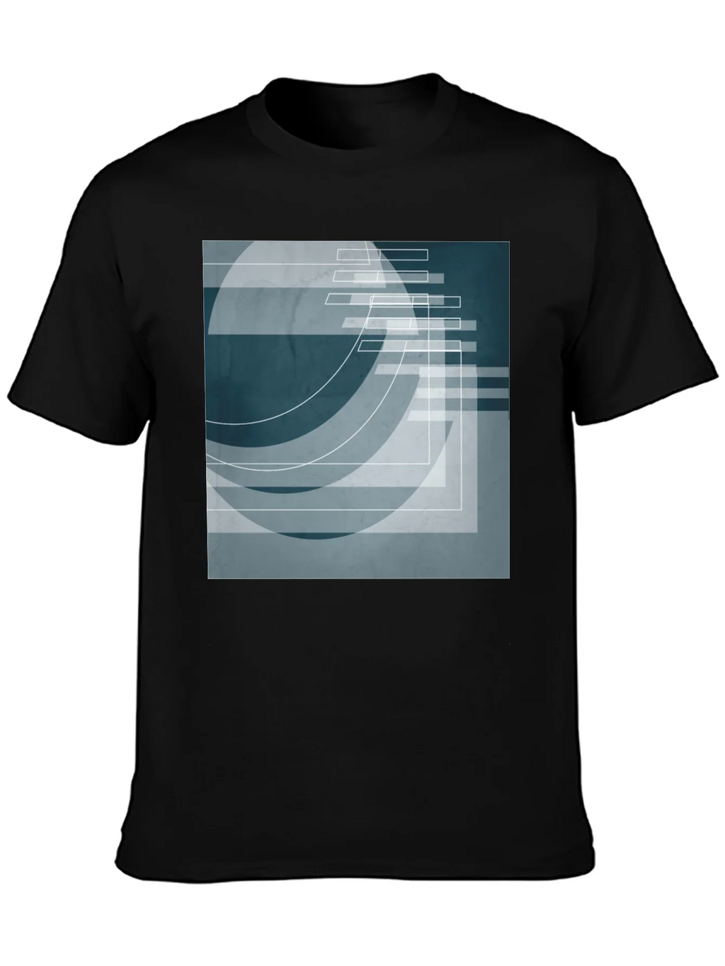 Abstract Geometric Graphic Print T-Shirt product image 2