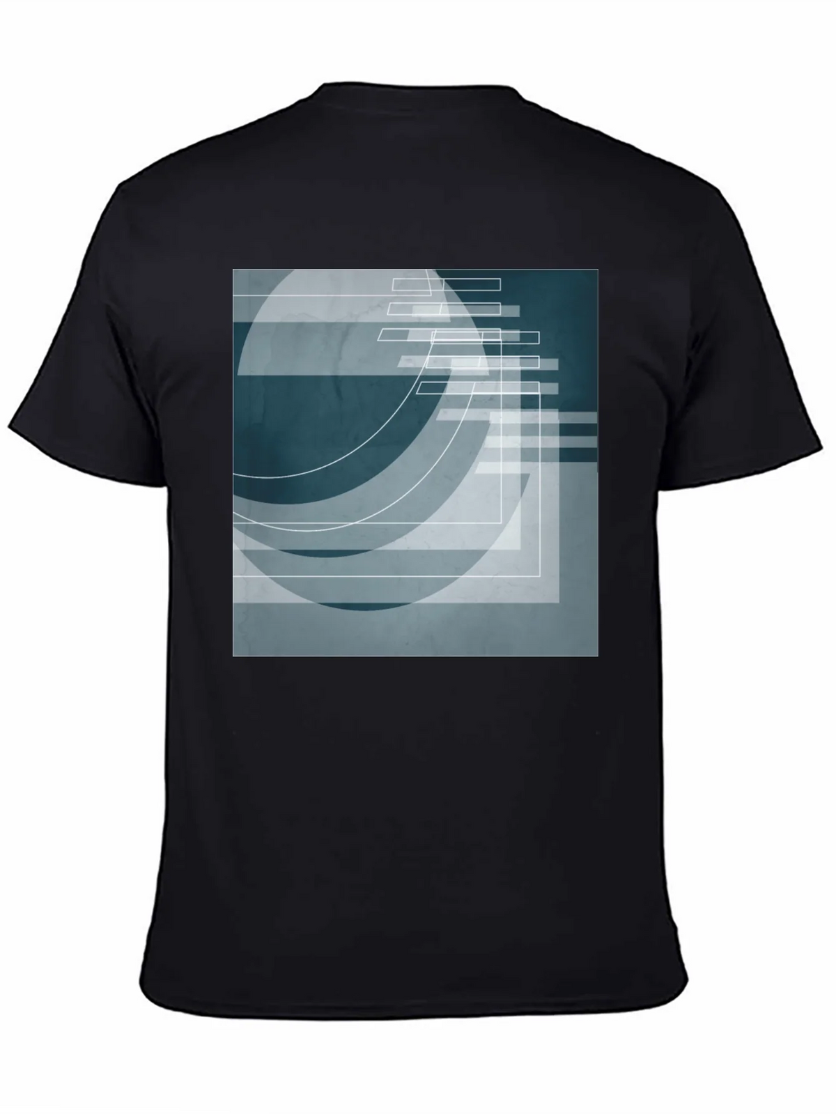 Abstract Geometric Graphic Print T-Shirt product image 3