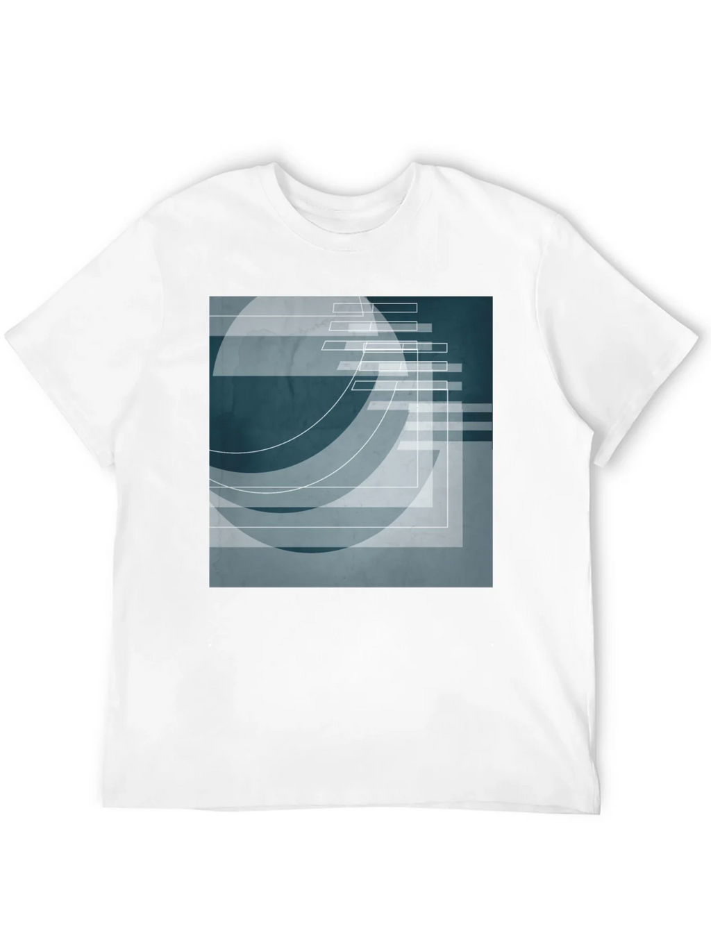Abstract Geometric Graphic Print T-Shirt product image 8