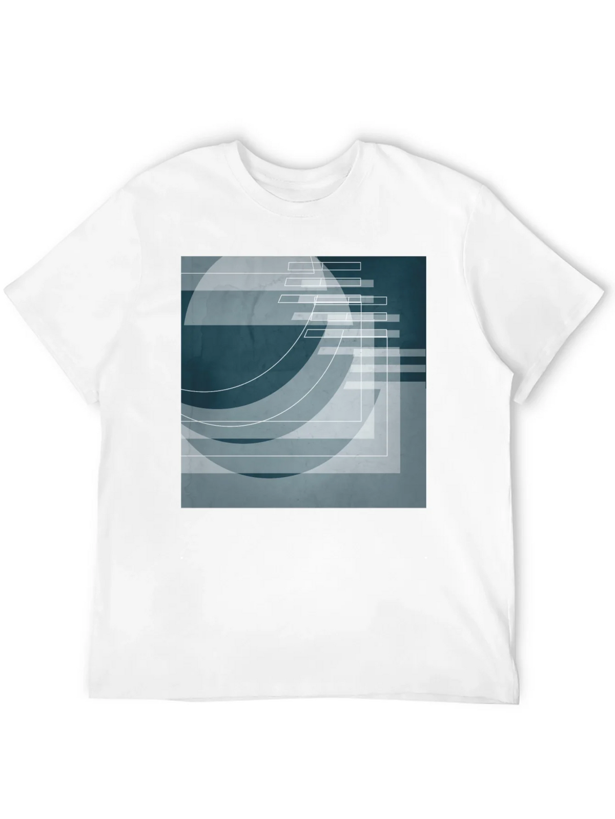 Abstract Geometric Graphic Print T-Shirt product image 8