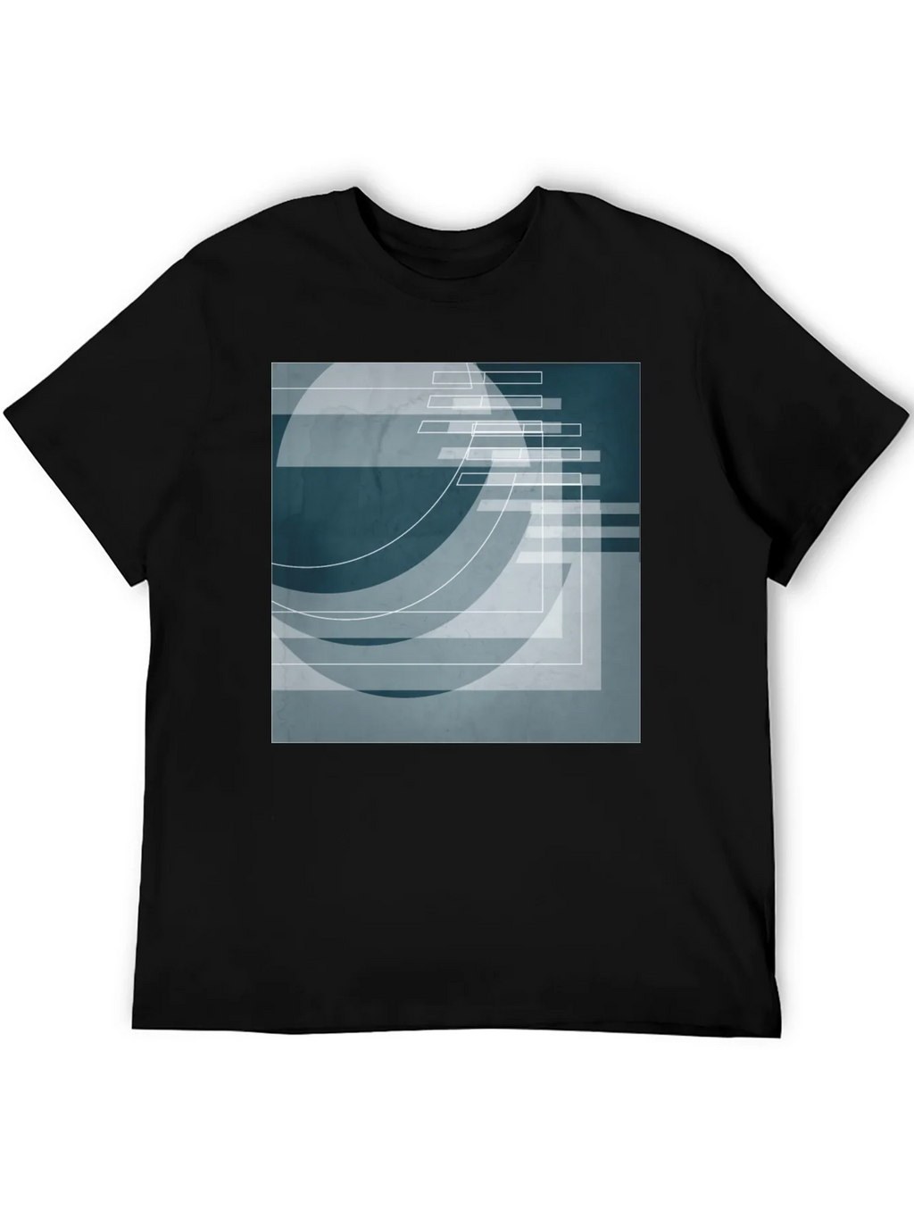 Abstract Geometric Graphic Print T-Shirt product image 4