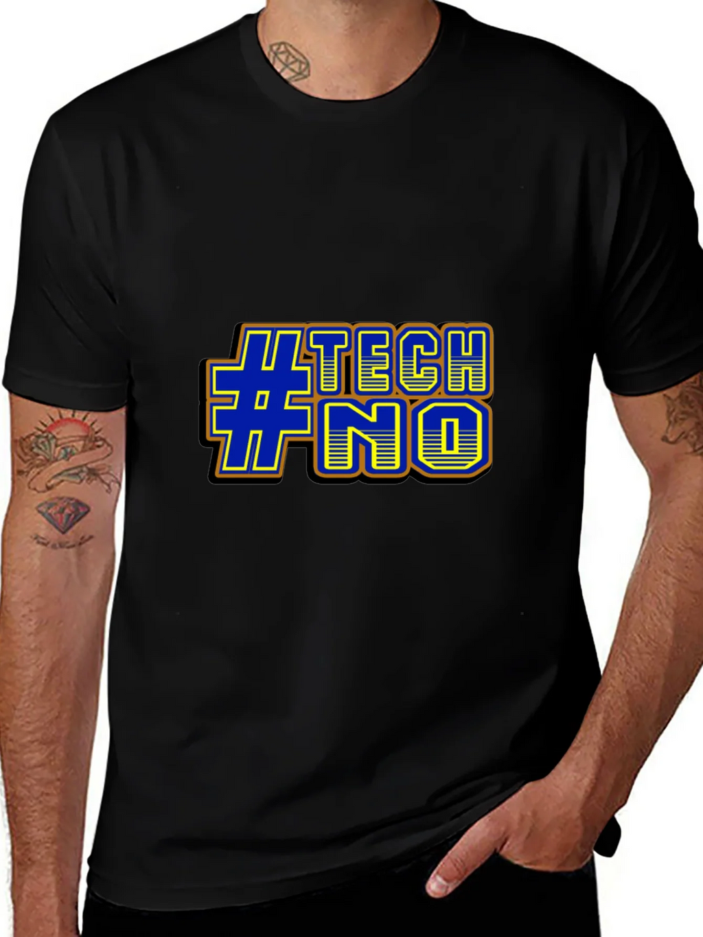 #TECHNO Graphic Tee - Bold Design Comfortable Fit product image 1