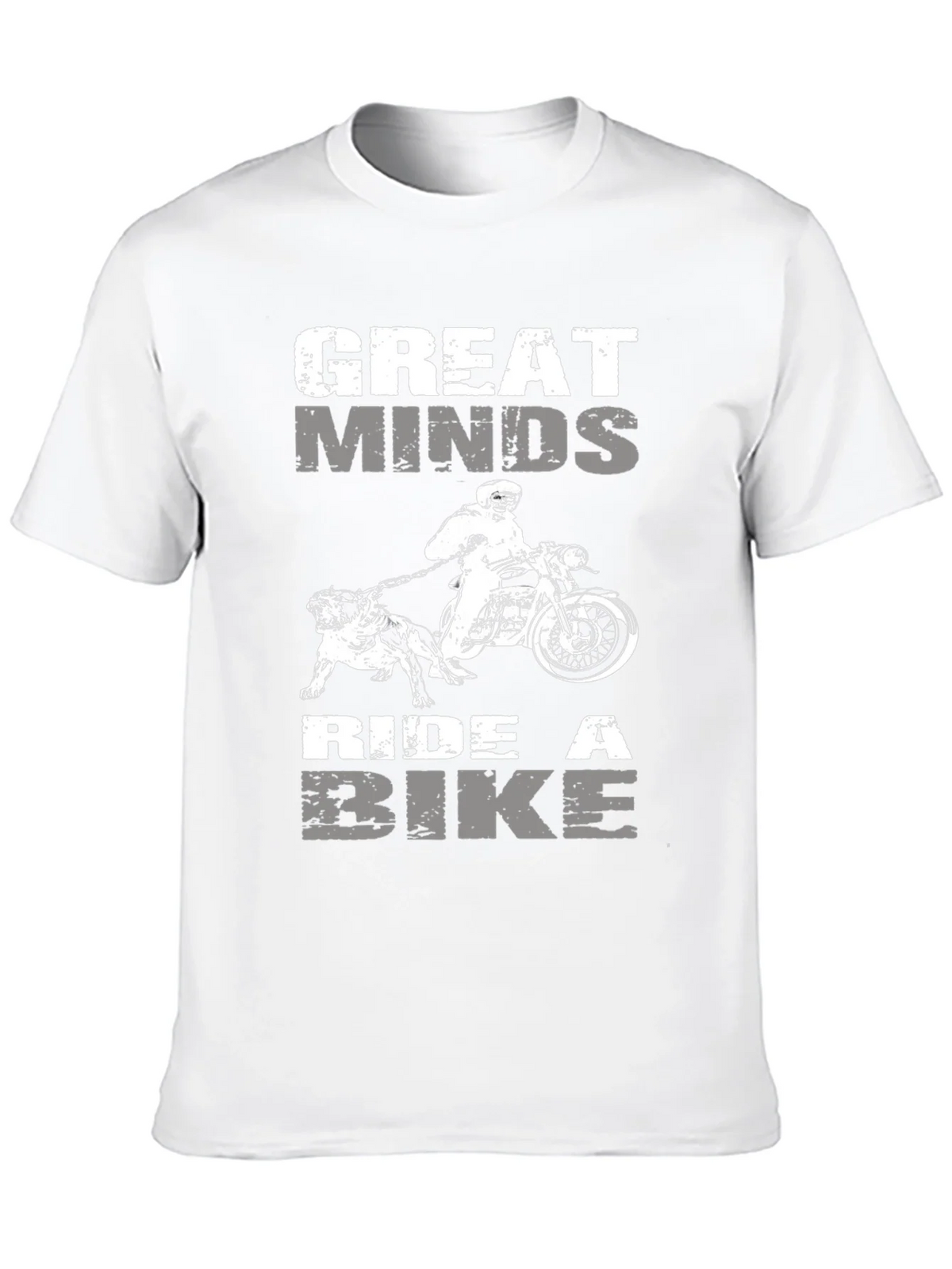 Great Minds Ride Bike Graphic Tee - Black Cotton Blend product image 9