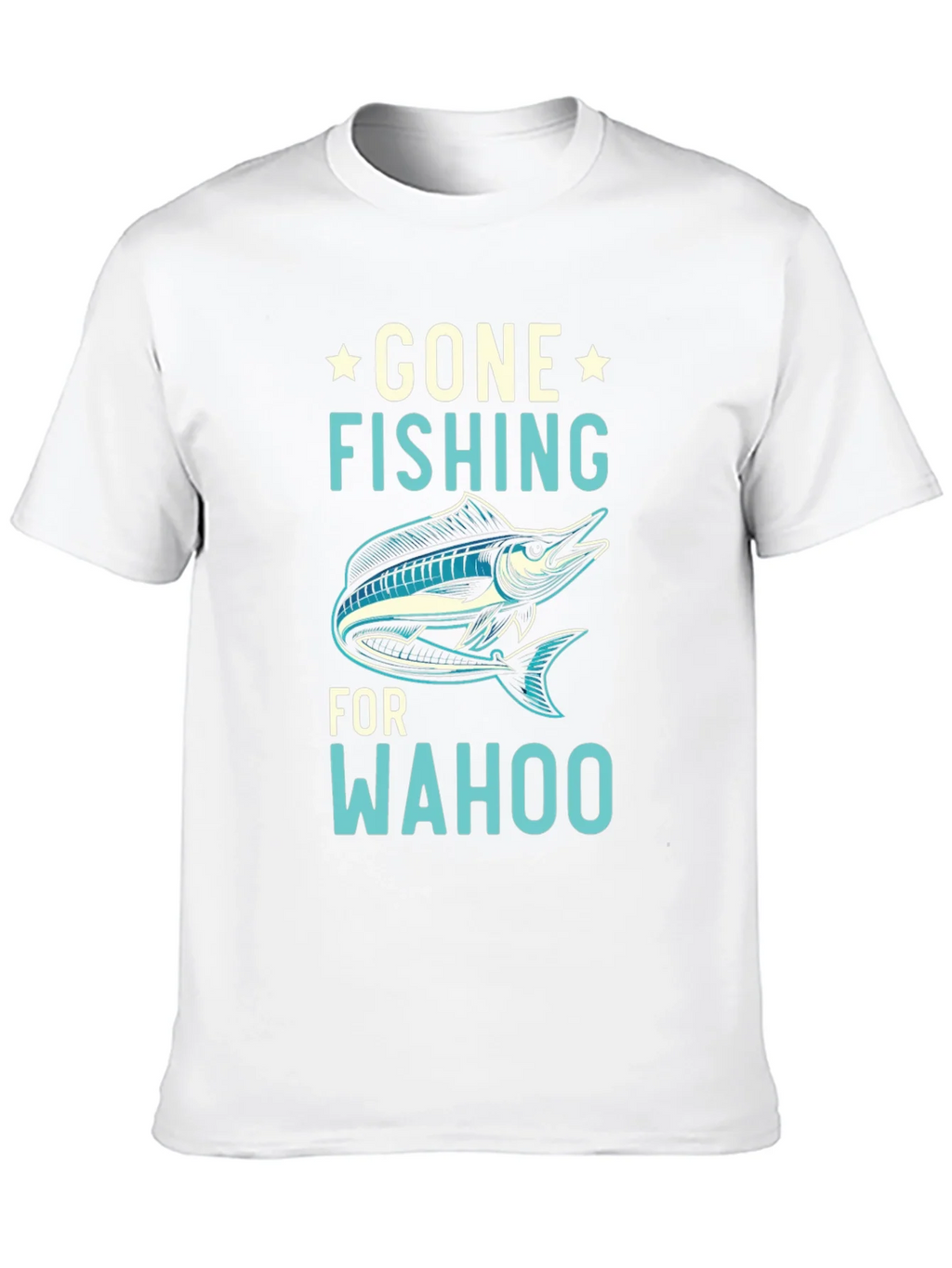 Gone Fishing for Wahoo Graphic Tee - Black product image 5