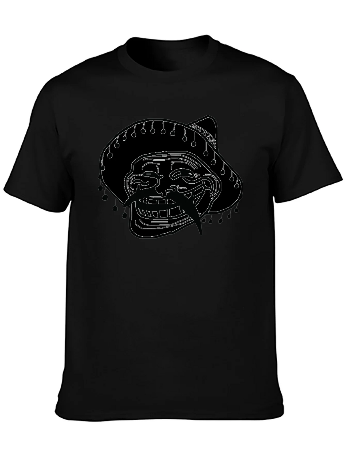 Troll Face Sombrero Graphic T-Shirt product image 3