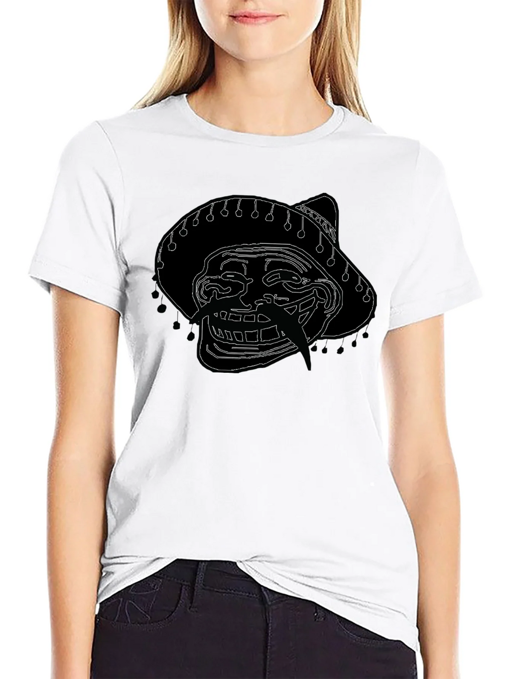 Troll Face Sombrero Graphic T-Shirt product image 8