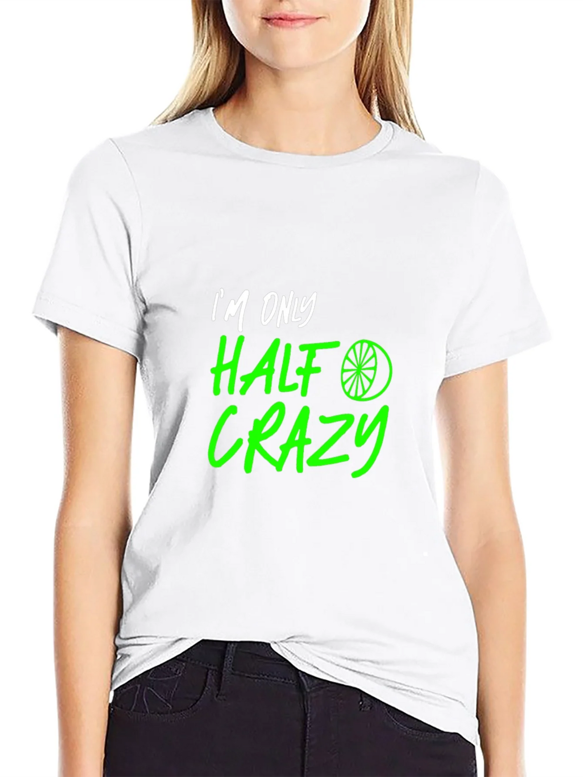 Half Crazy Graphic Tee - Funny Novelty T-Shirt product image 8