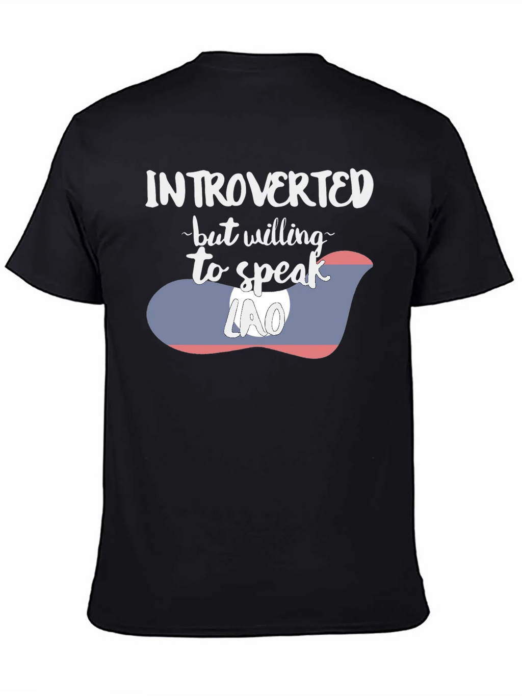 Introverted Lao Flag Graphic Tee product image 4