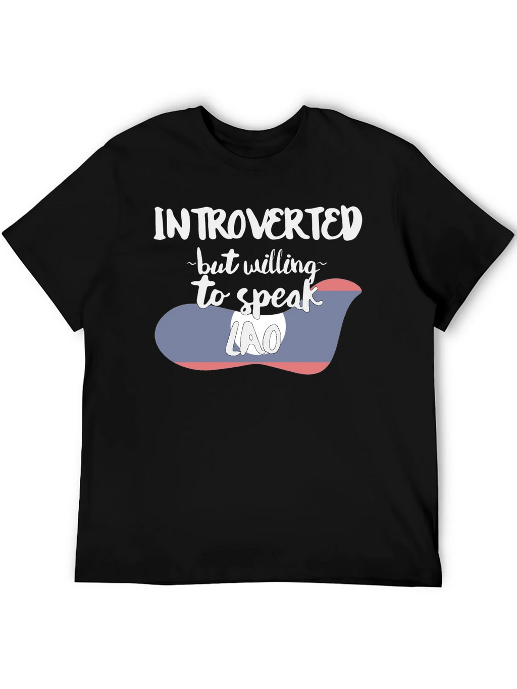 Introverted Lao Flag Graphic Tee product image 5