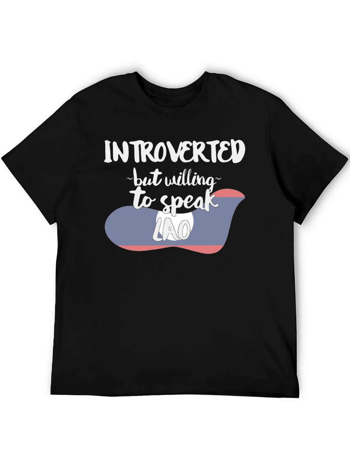 Introverted Lao Flag Graphic Tee product image 5
