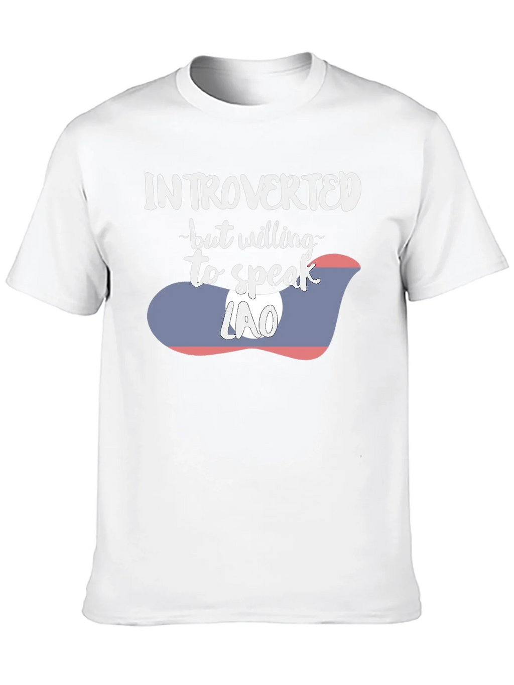 Introverted Lao Flag Graphic Tee product image 9
