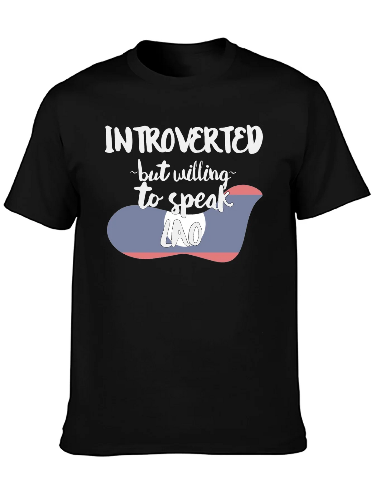 Introverted Lao Flag Graphic Tee product image 3