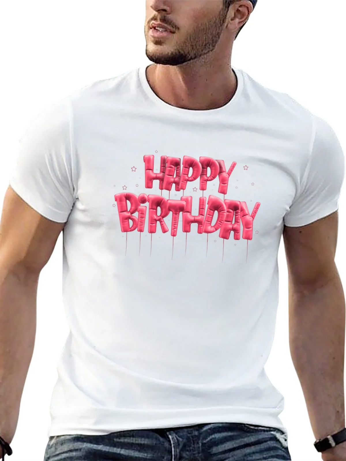 Happy Birthday Balloon Lettering T-Shirt product image 12
