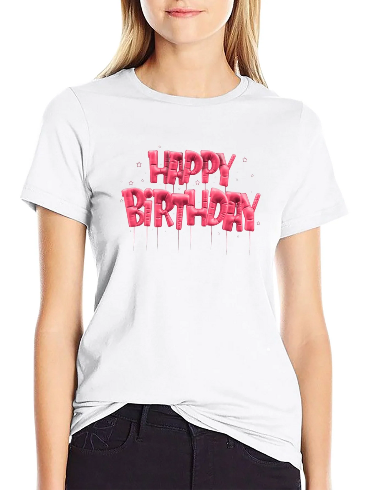 Happy Birthday Balloon Lettering T-Shirt product image 8