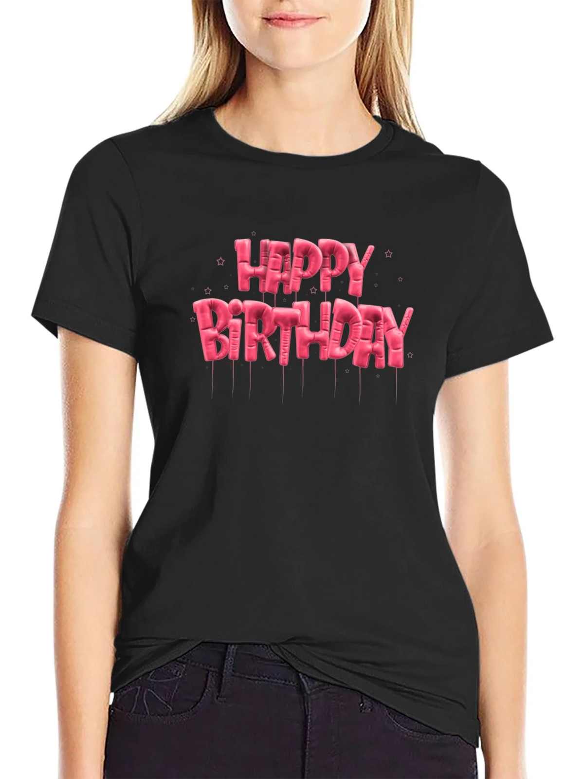 Happy Birthday Balloon Lettering T-Shirt product image 2