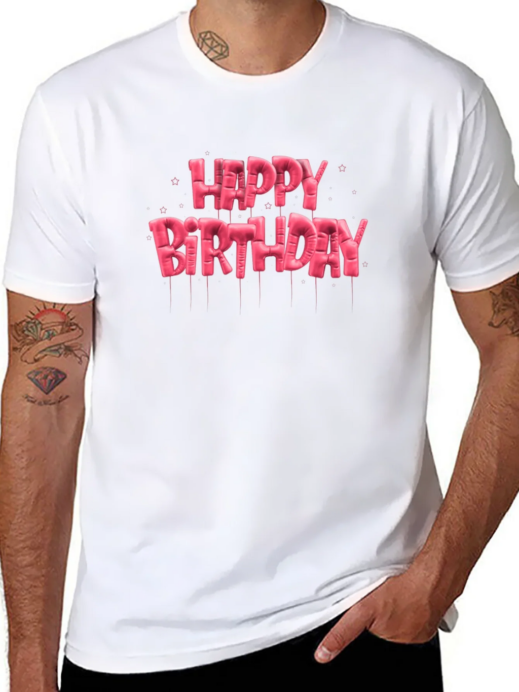 Happy Birthday Balloon Lettering T-Shirt product image 7