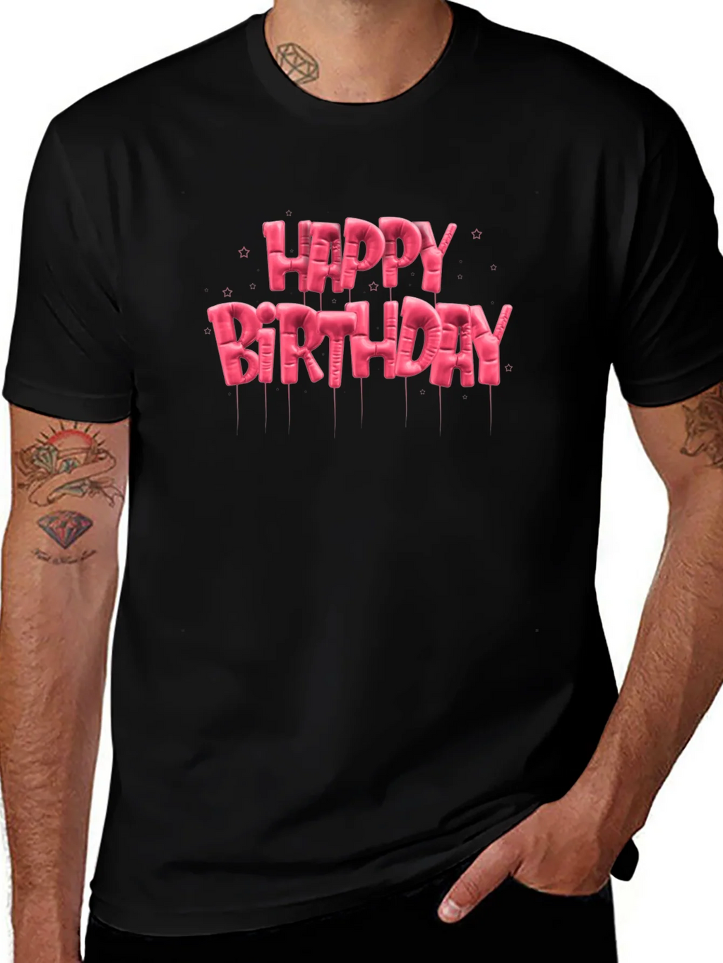 Happy Birthday Balloon Lettering T-Shirt product image 1