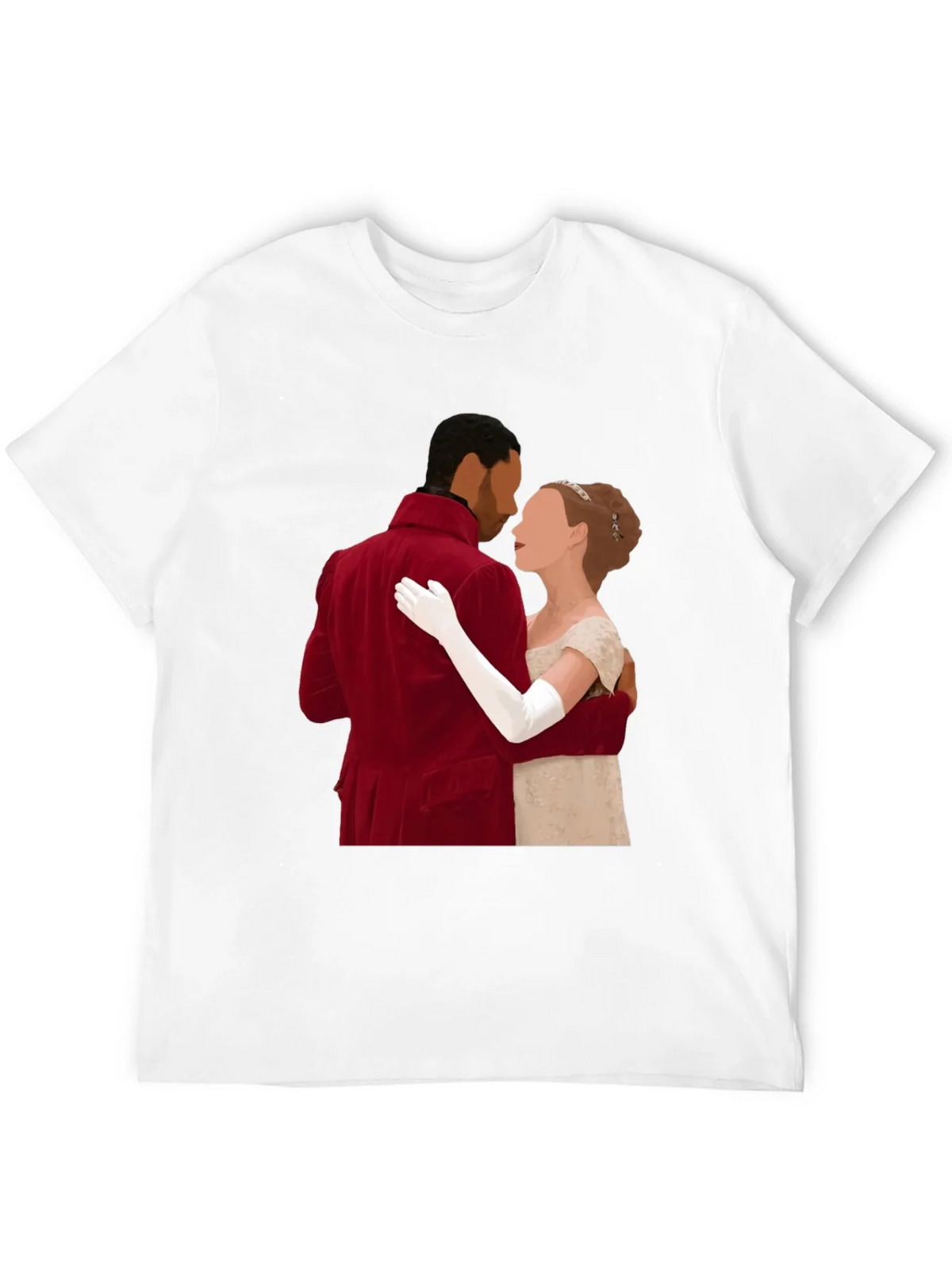 Bridgerton Couple Black T-Shirt product image 4