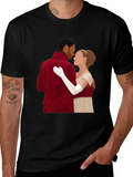 Bridgerton Couple Black T-Shirt product image 1