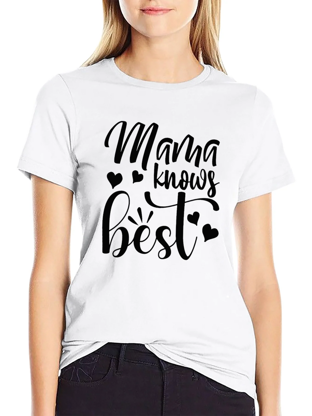 Mama Knows Best Graphic Tee - Black T-Shirt product image 8