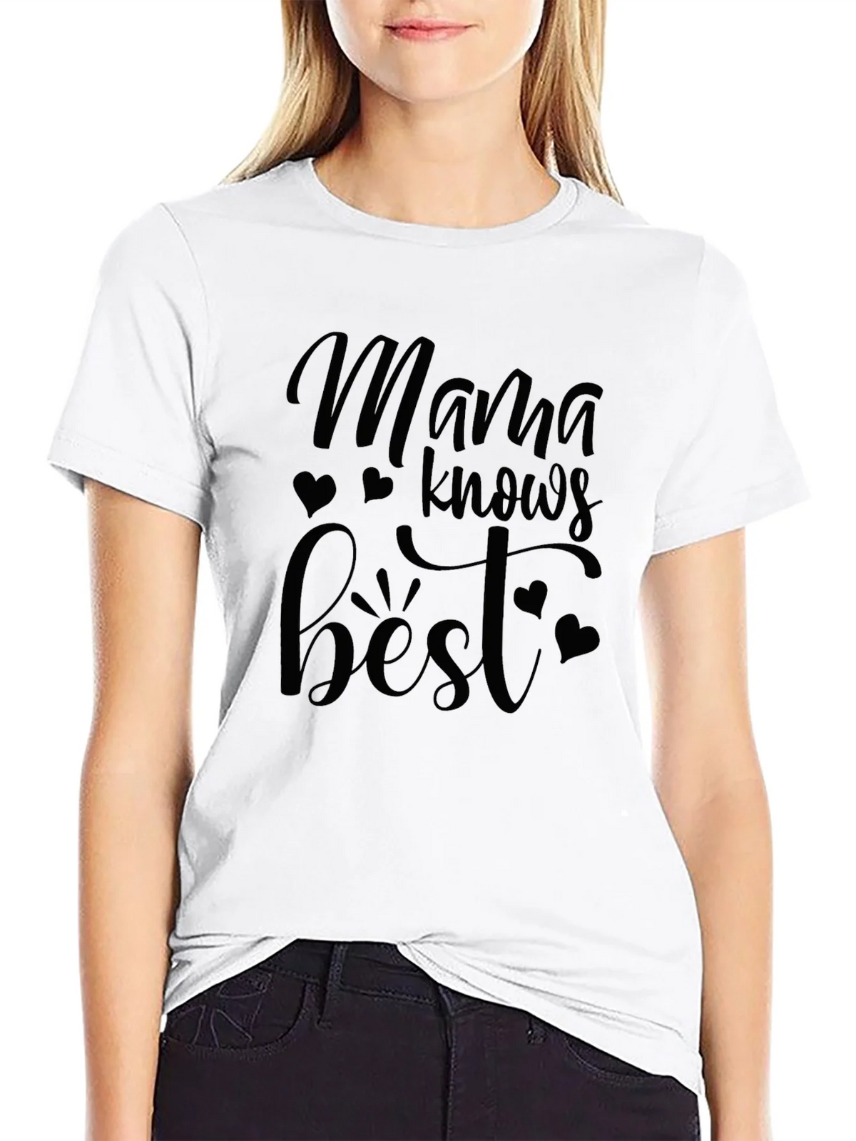 Mama Knows Best Graphic Tee - Black T-Shirt product image 8