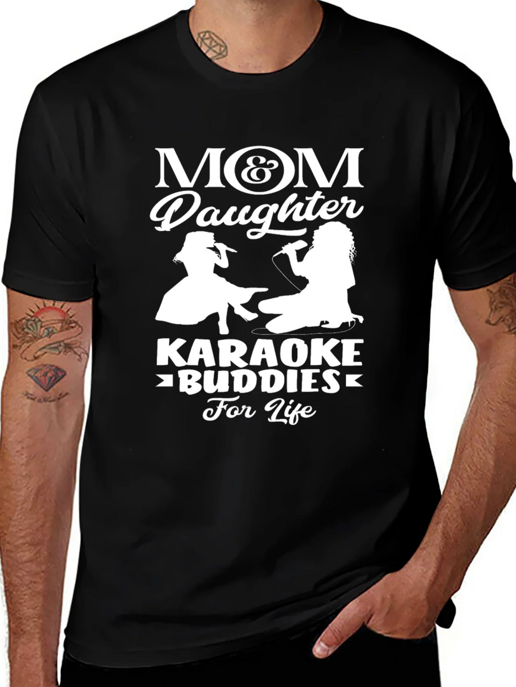 Mom & Daughter Karaoke Buddies T-Shirt product image 1